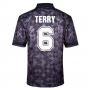 England 1990 Black Out Retro Football Shirt (TERRY 6)