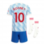 Man Utd 2021-2022 Away Mini Kit (ROONEY 10)