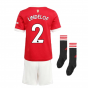 Man Utd 2021-2022 Home Mini Kit (LINDELOF 2)