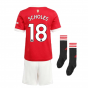 Man Utd 2021-2022 Home Mini Kit (SCHOLES 18)