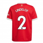 Man Utd 2021-2022 Home Shirt (Kids) (LINDELOF 2)