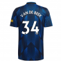 Man Utd 2021-2022 Third Shirt (VAN DE BEEK 34)