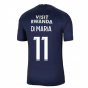 PSG 2021-2022 Pre-Match Training Shirt (Navy) (DI MARIA 11)