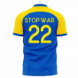 Ukraine Stop War Concept Football Kit (Libero) - Blue (STOP WAR 22)