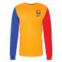 2021-2022 Barcelona LS Ignite Tee (Vivid Orange) (Your Name)