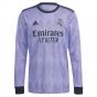 2022-2023 Real Madrid Authentic Long Sleeve Away Shirt (VALVERDE 15)