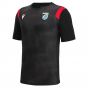 2022-2023 Cardiff Blues Warm Up Poly Dry T-Shirt (Black) (Your Name)