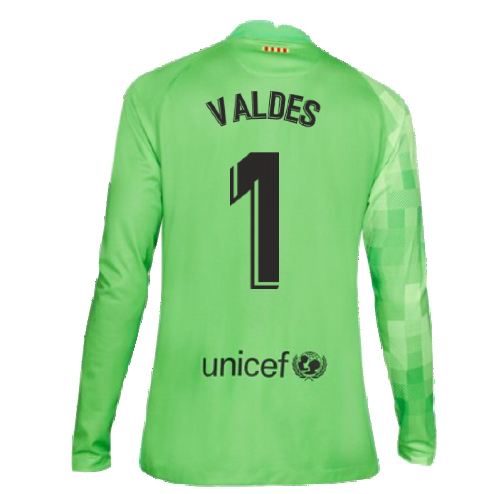 2021-2022 Barcelona Goalkeeper Shirt (Green) (TER STEGEN 1)