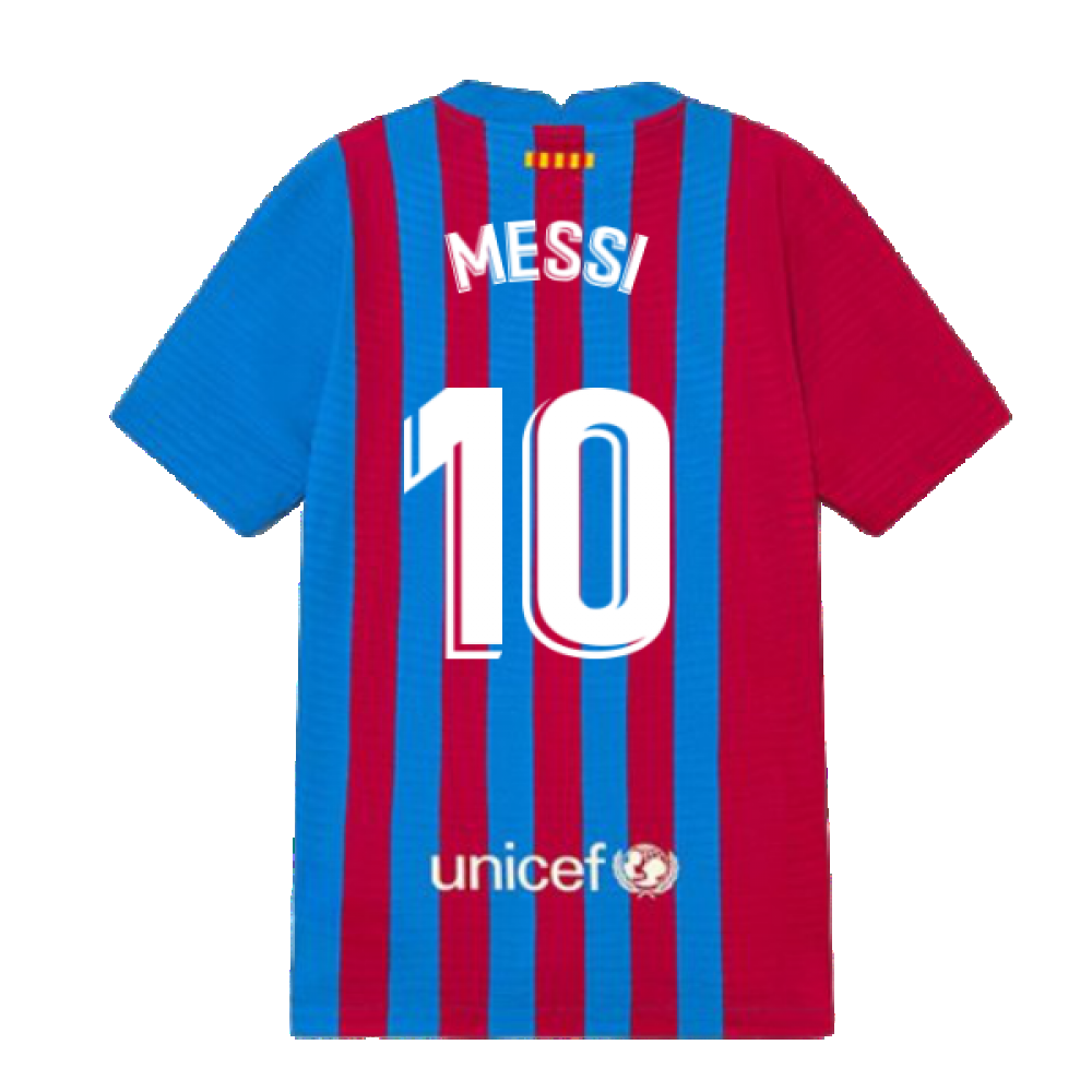 Women's Nike Lionel Messi Blue Barcelona 2021/22 Home Replica