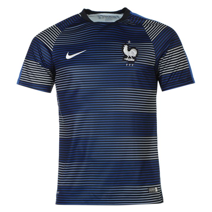 France 2016-2017 Pre-Match Training Shirt (Navy) [725326-421] - $49.60