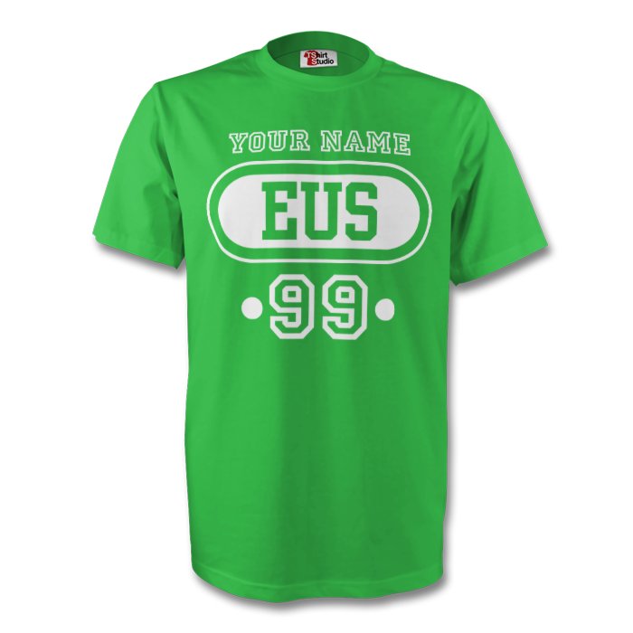 Euskadi Eus T-shirt (green) Your Name (kids)