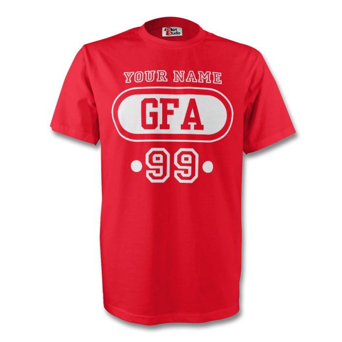 Georgia Geo T-shirt (red) Your Name