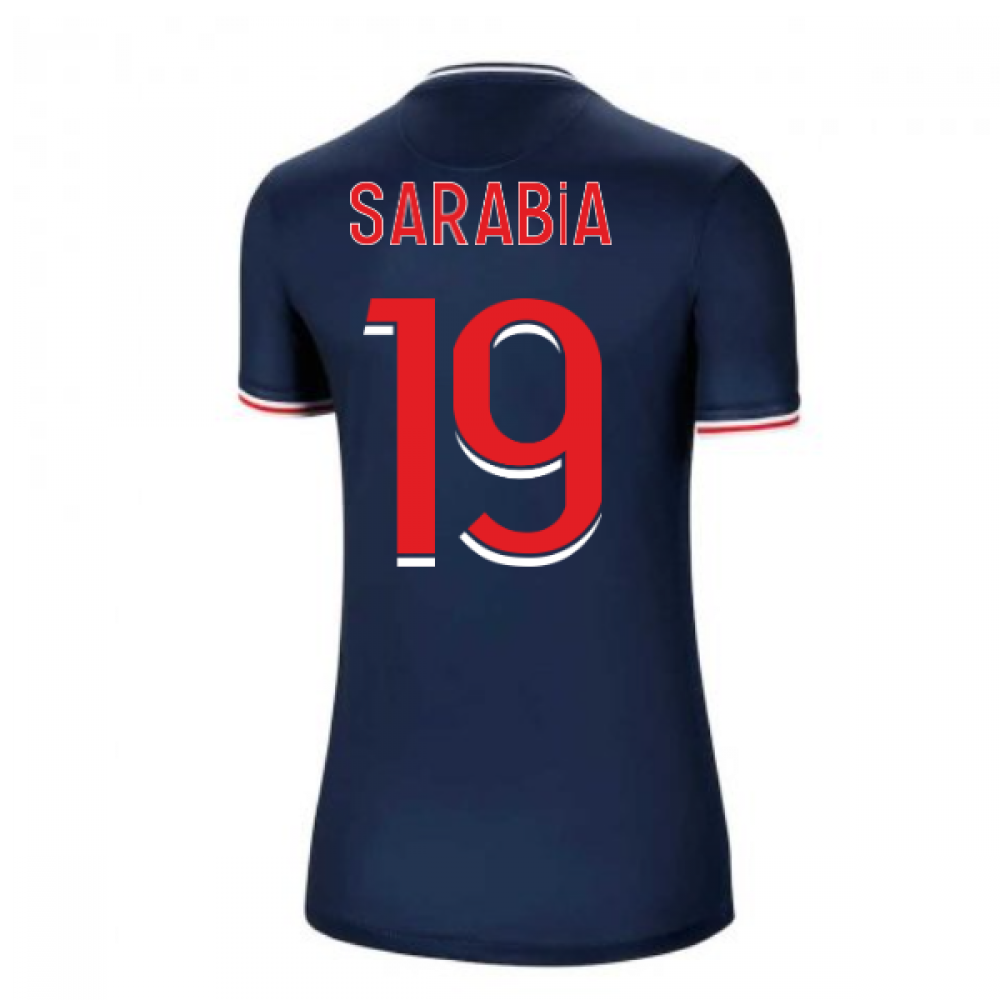 2020-2021 PSG Home Nike Womens Football Shirt (SARABIA 19)