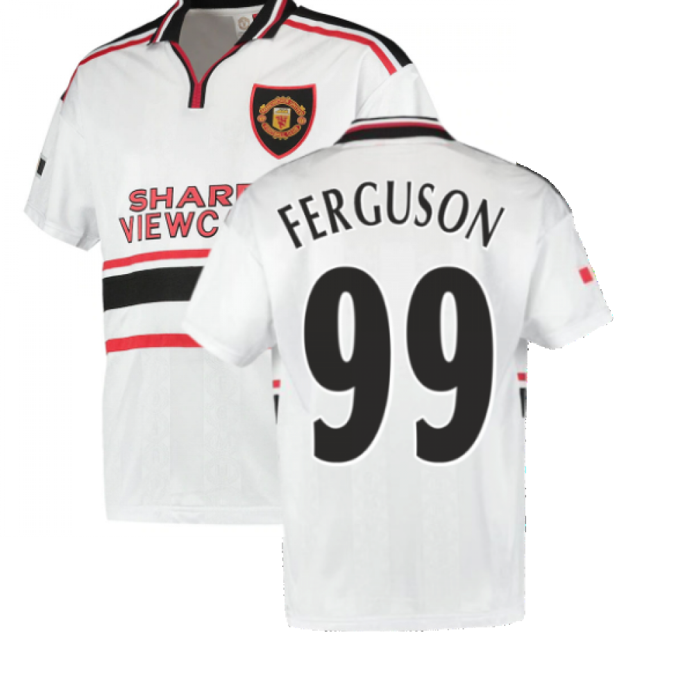 1999 Manchester United Away Football Shirt (FERGUSON 99)