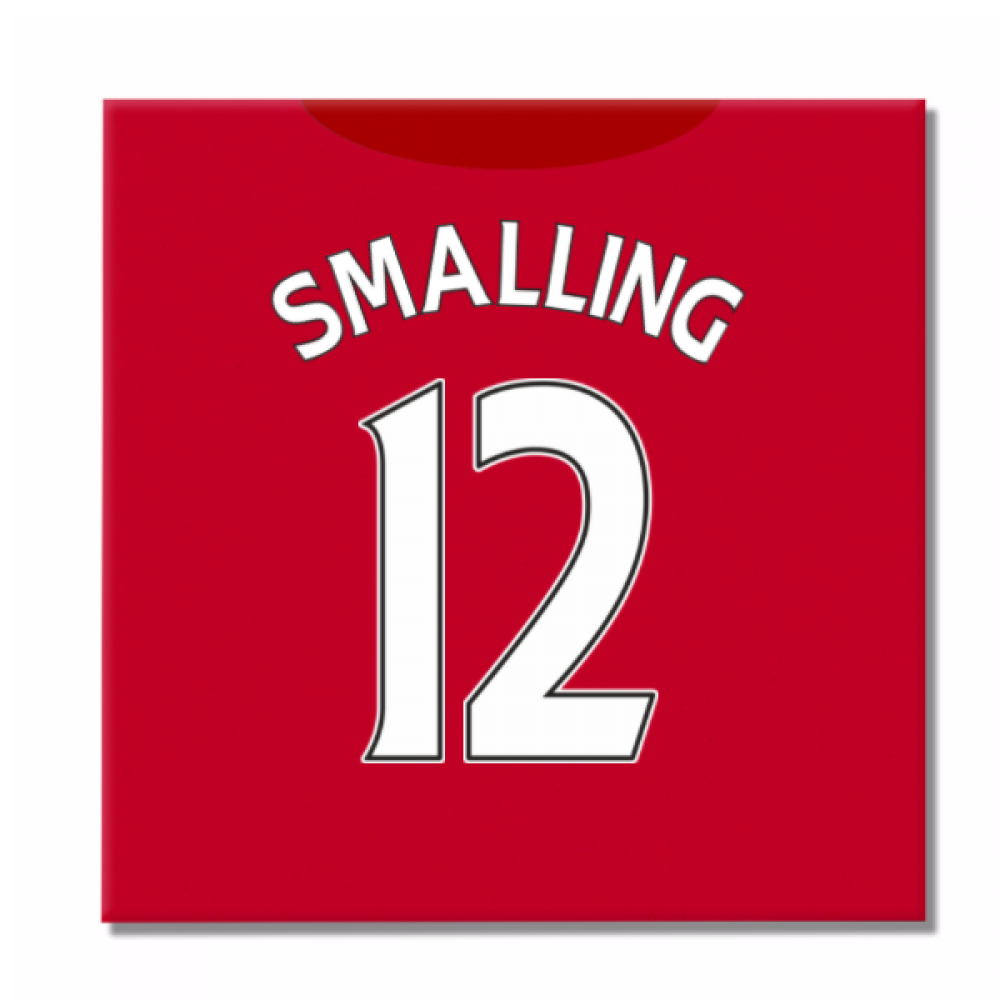 Man United 16-17 Canvas Print (Smalling 12)