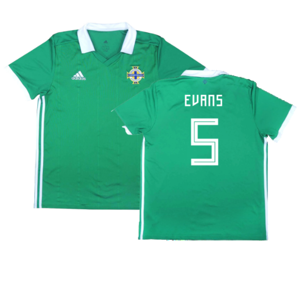 2017-2018 Northern Ireland Home Shirt ((Very Good) L) (Evans 5)