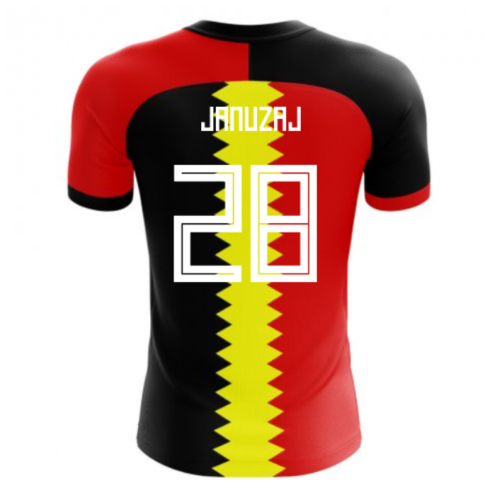 2024-2025 Belgium Flag Concept Football Shirt (Januzaj 28)