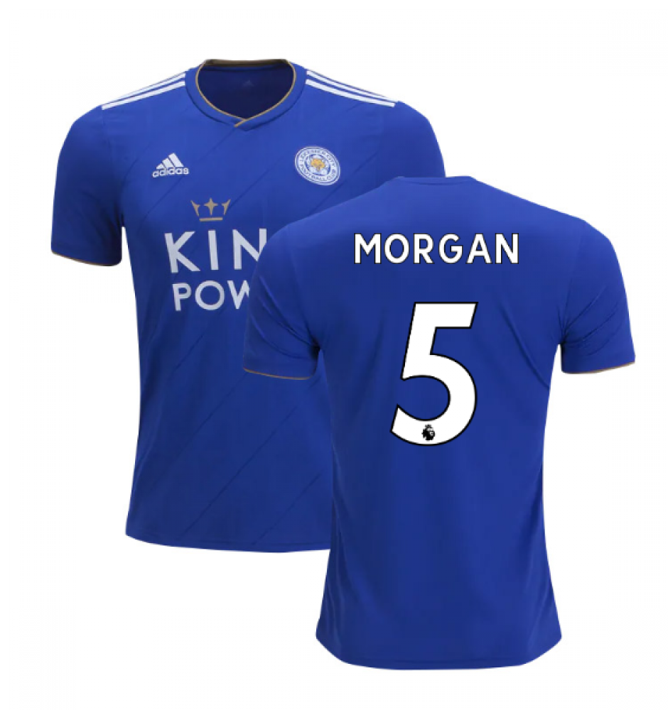 2018 2019 Leicester City Adidas Home Football Shirt Morgan 5 Dm3413 125373 99 10 Teamzo Com