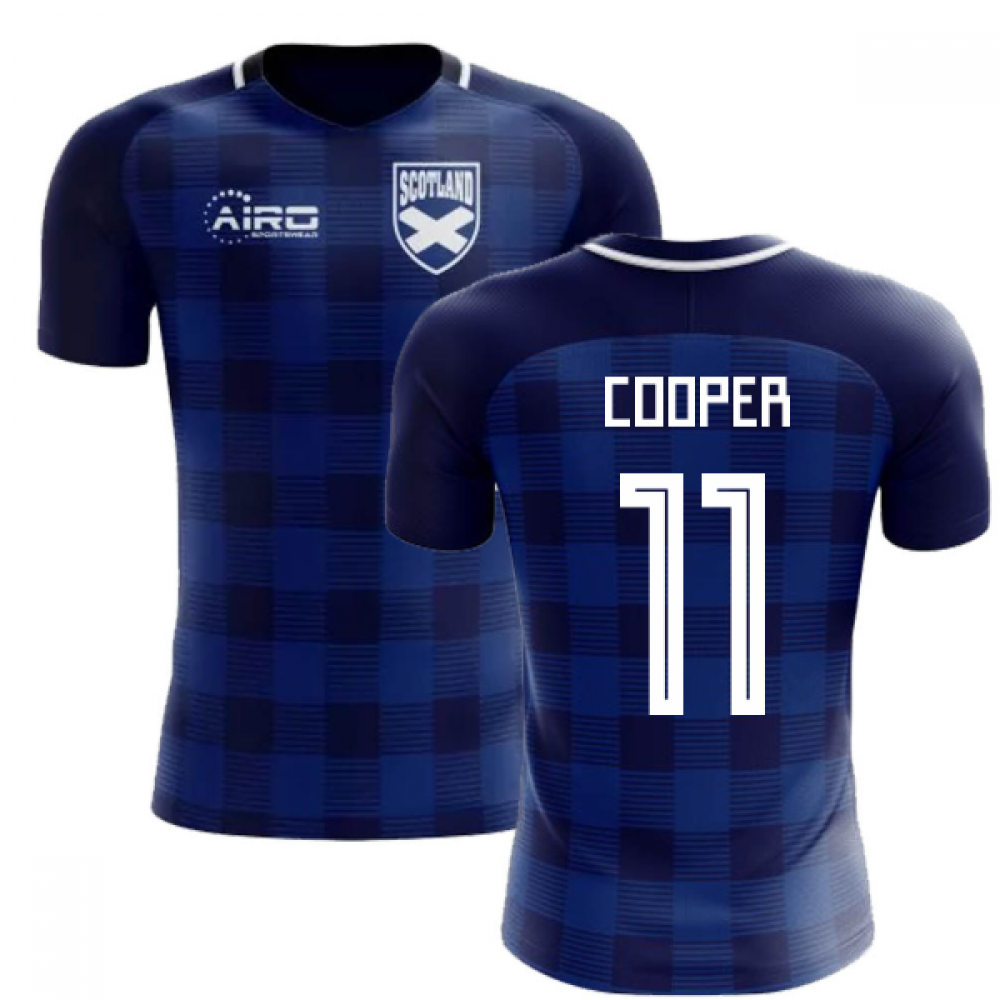 2025-2026 Scotland Tartan Concept Football Shirt (Cooper 11) - Kids