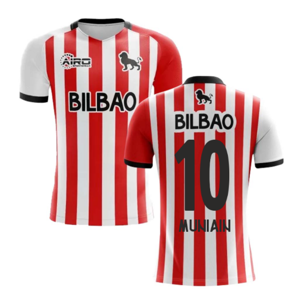 2024-2025 Athletic Bilbao Home Concept Football Shirt - Kids (MUNIAIN 10)