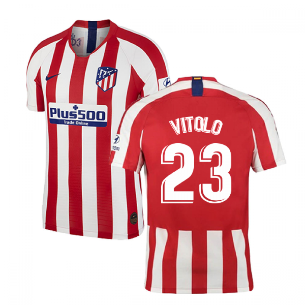 2019-2020 Atletico Madrid Vapor Match Home Shirt (VITOLO 23)