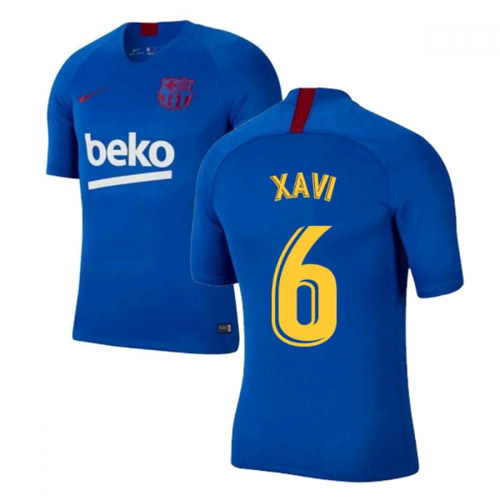 2019-2020 Barcelona Nike Training Shirt (Blue) - Kids (XAVI 6)