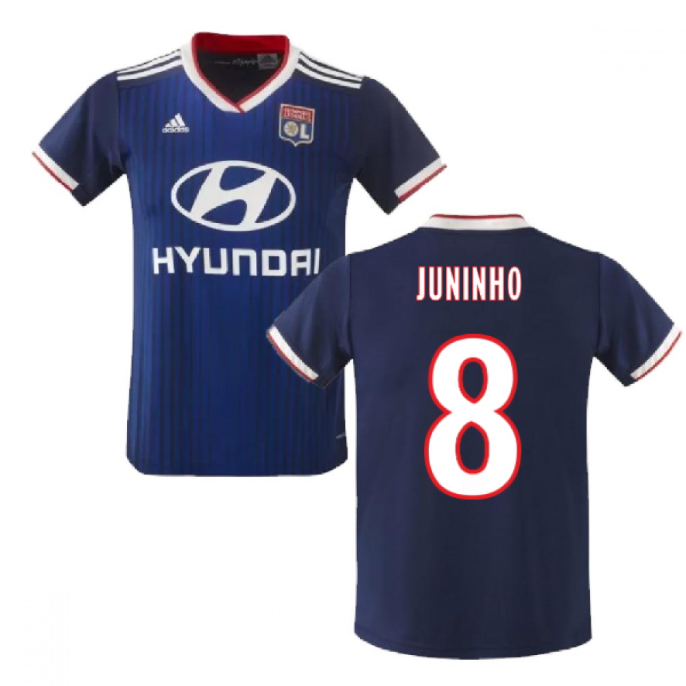 2019 2020 Olympique Lyon Adidas Away Football Shirt Kids Juninho 8 Ek0875 140759 96 45 Teamzo Com