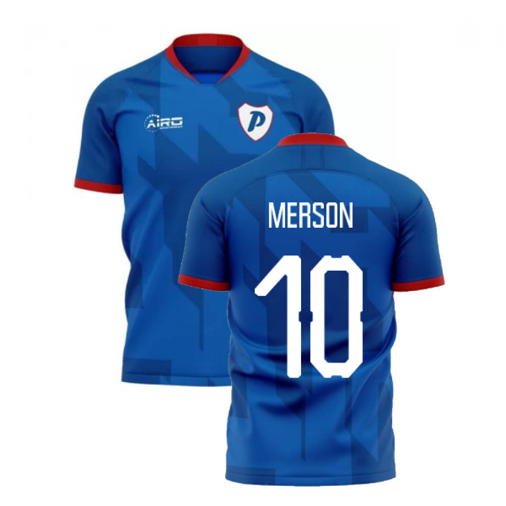 2025-2026 Portsmouth Home Concept Football Shirt (Merson 10)