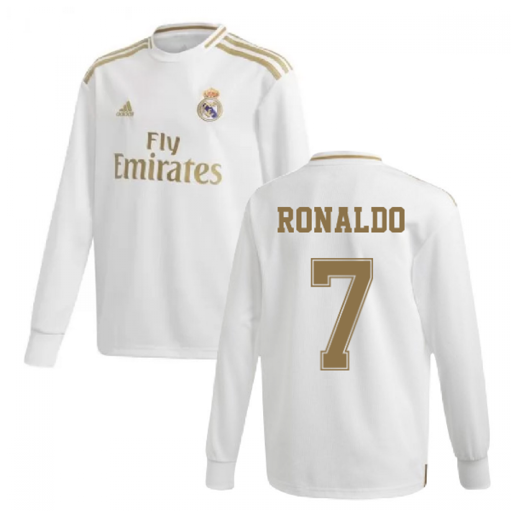 Men's Real Madrid Home Longsleeve Jersey 2019/20