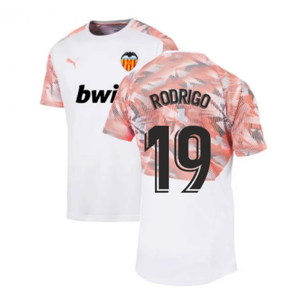 2019 2020 Valencia Puma Training Shirt White Rodrigo 19 75618911 153314 64 94 Teamzo Com - valencia cf kit thy sponsor roblox