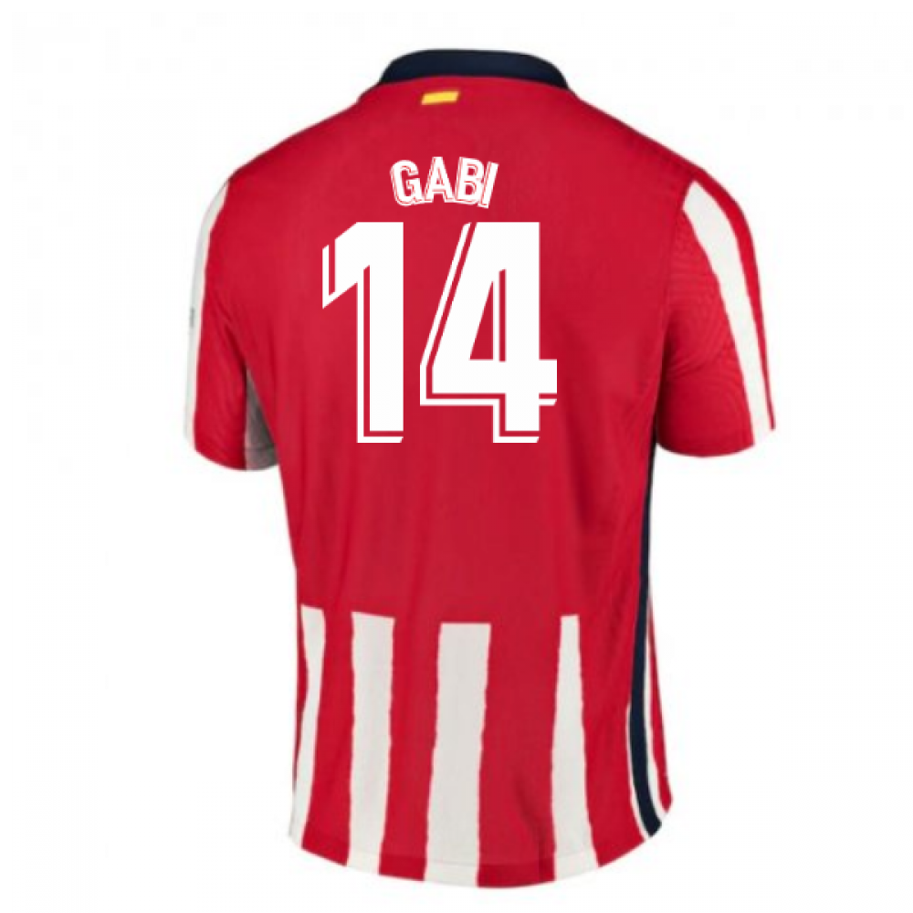 2020 2021 Atletico Madrid Authentic Vapor Home Shirt Gabi 14 Cd4177 612 179123 157 28 Teamzo Com