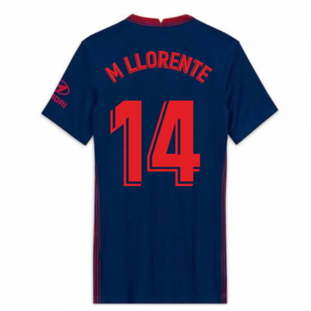 2020-2021 Atletico Madrid Away Nike Shirt (Ladies) (M LLORENTE 14)