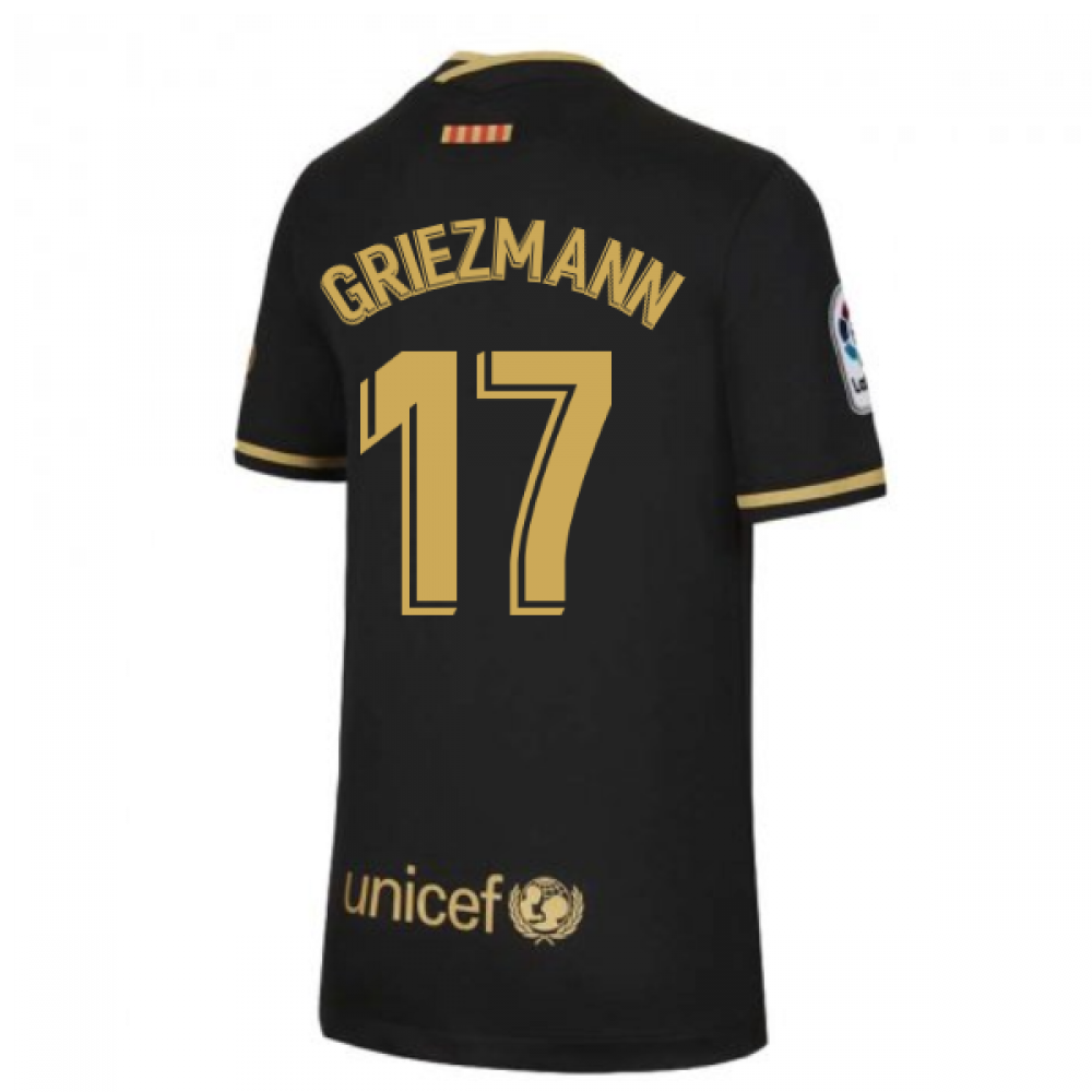 2020-2021 Barcelona Away Nike Shirt (Kids) (GRIEZMANN 7)