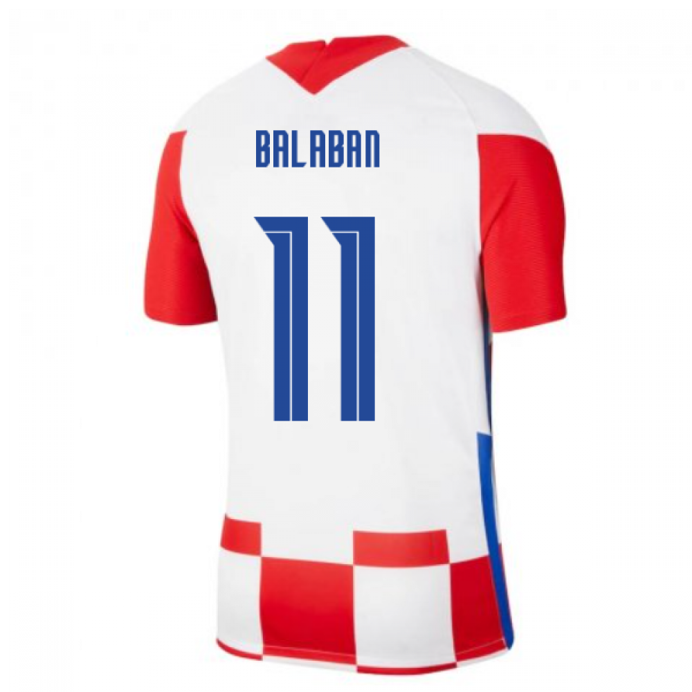 2020-2021 Croatia Home Nike Football Shirt (BALABAN 11)