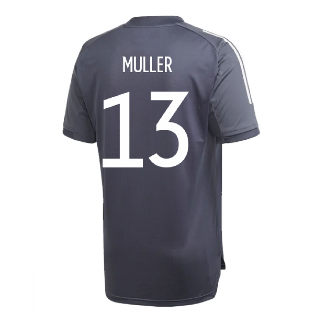 2020-2021 Germany Adidas Training Shirt (Onix) (MULLER 13) [FI0747-166644]  - $63.54 Teamzo.com