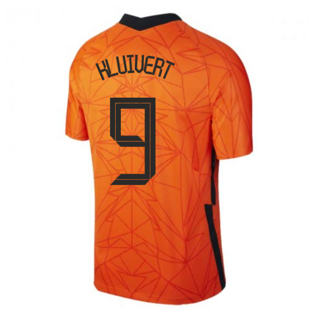 2020-2021 Holland Home Nike Football Shirt (Kids) (KLUIVERT 9)
