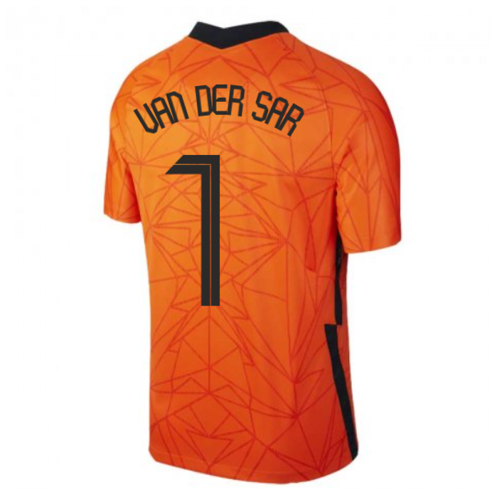 2020-2021 Holland Home Nike Football Shirt (VAN DER SAR 1)