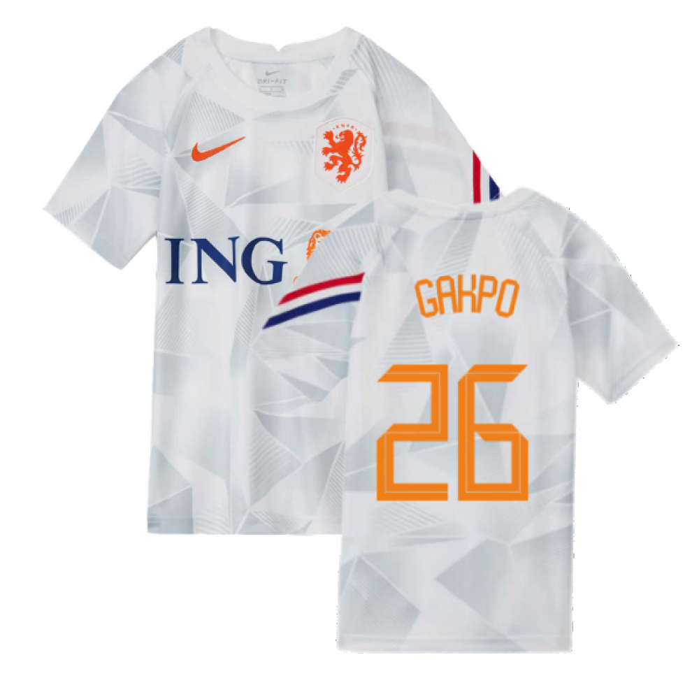 2020-2021 Holland Pre-Match Training Shirt (White) - Kids (GAKPO 26)