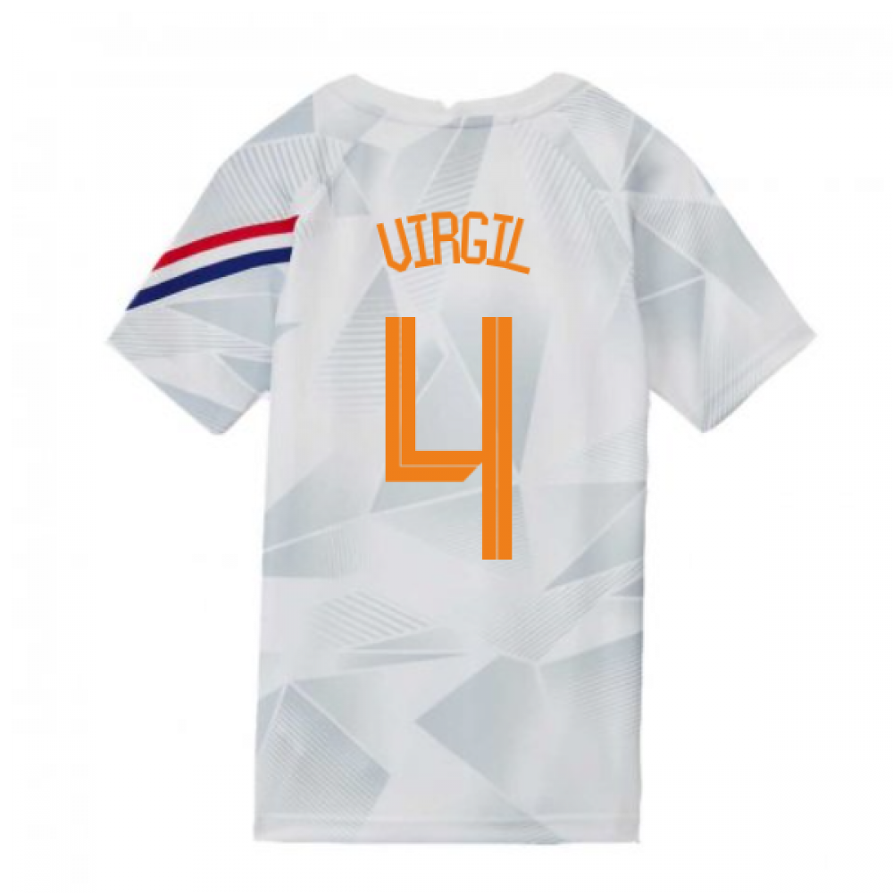 2020-2021 Holland Pre-Match Training Shirt (White) - Kids (VIRGIL 4)