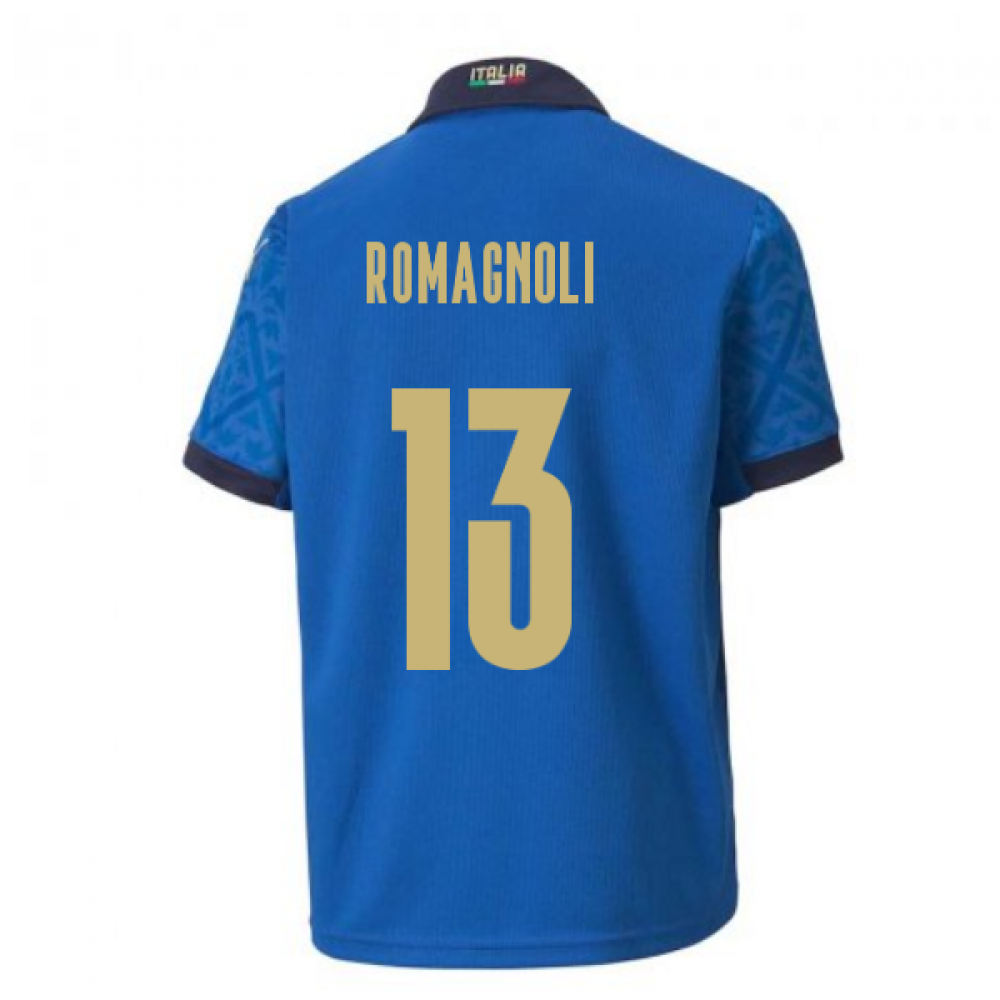 2020-2021 Italy Home Puma Football Shirt (Kids) (ROMAGNOLI 13)