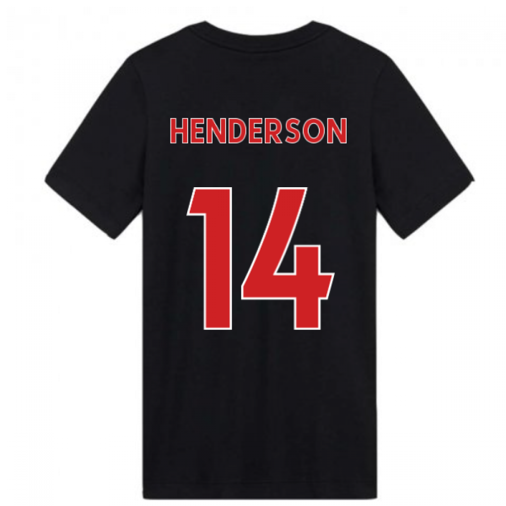 2020-2021 Liverpool Ground Tee (Black) - Kids (HENDERSON 14)