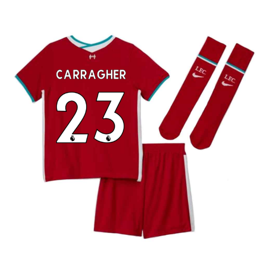 2020-2021 Liverpool Home Nike Little Boys Mini Kit (CARRAGHER 23)