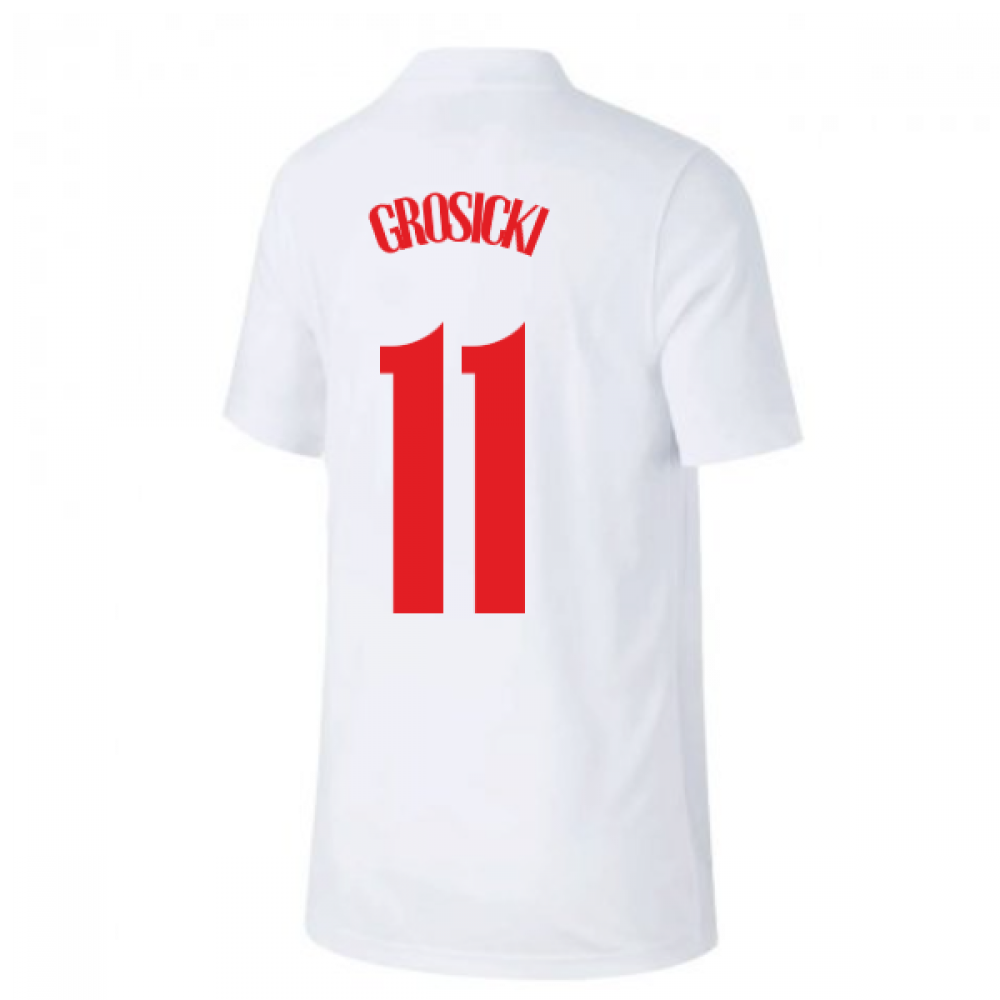 2020-2021 Poland Home Supporters Jersey - Kids (GROSICKI 11)