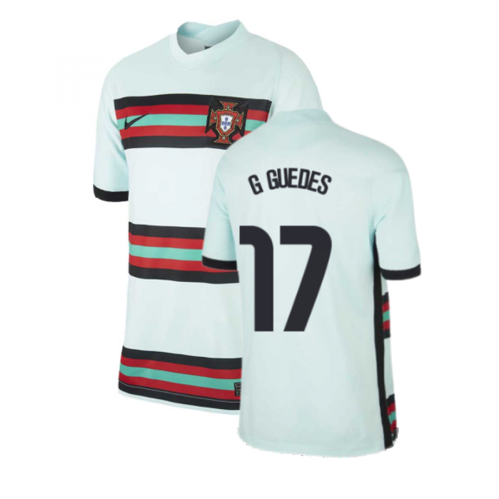 2020-2021 Portugal Away Nike Football Shirt (Kids) (G GUEDES 17)