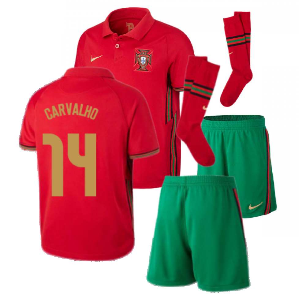 2020-2021 Portugal Home Nike Mini Kit (CARVALHO 14)