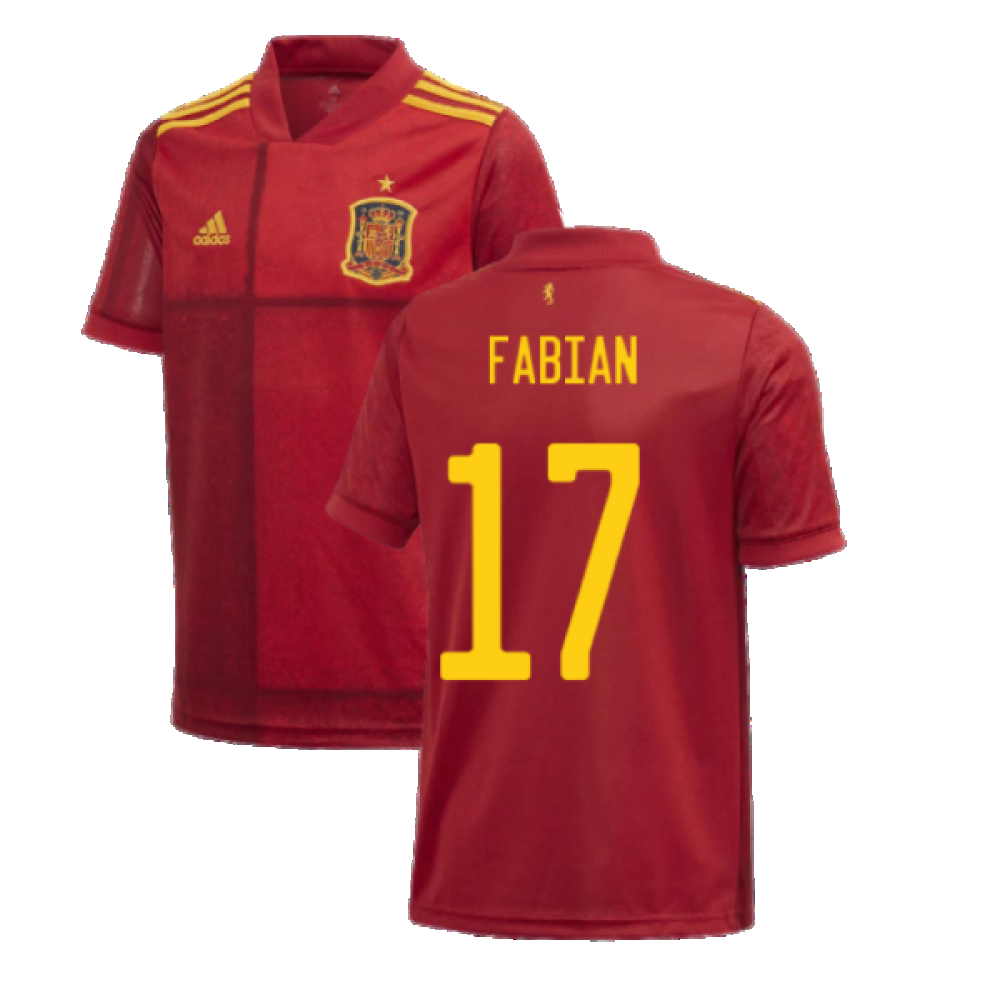 2020-2021 Spain Home Adidas Football Shirt (Kids) (FABIAN 17)