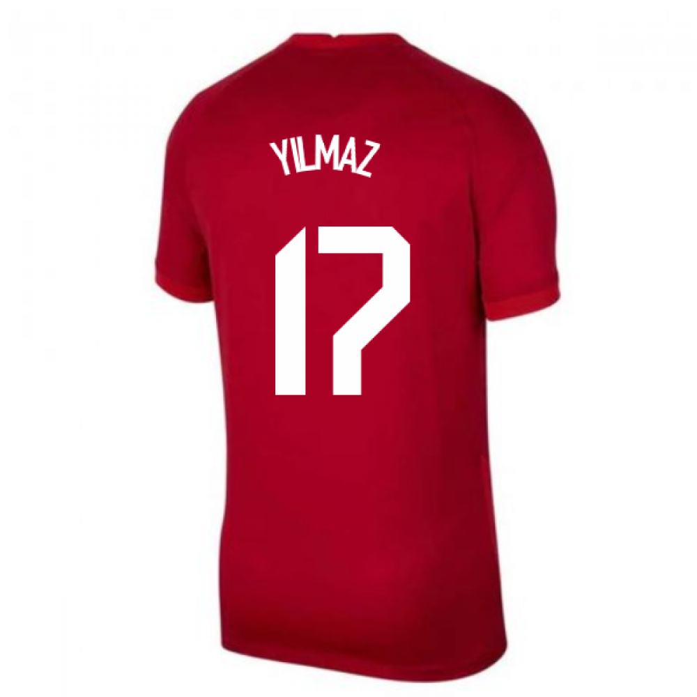 2020-2021 Turkey Away Nike Football Shirt (YILMAZ 17)