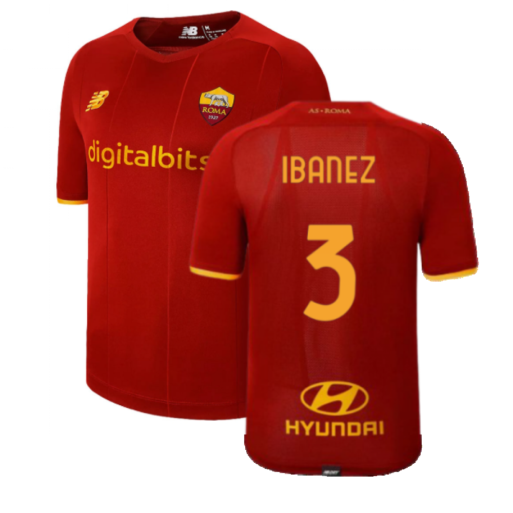 2021-2022 AS Roma Home Shirt (IBANEZ 3)