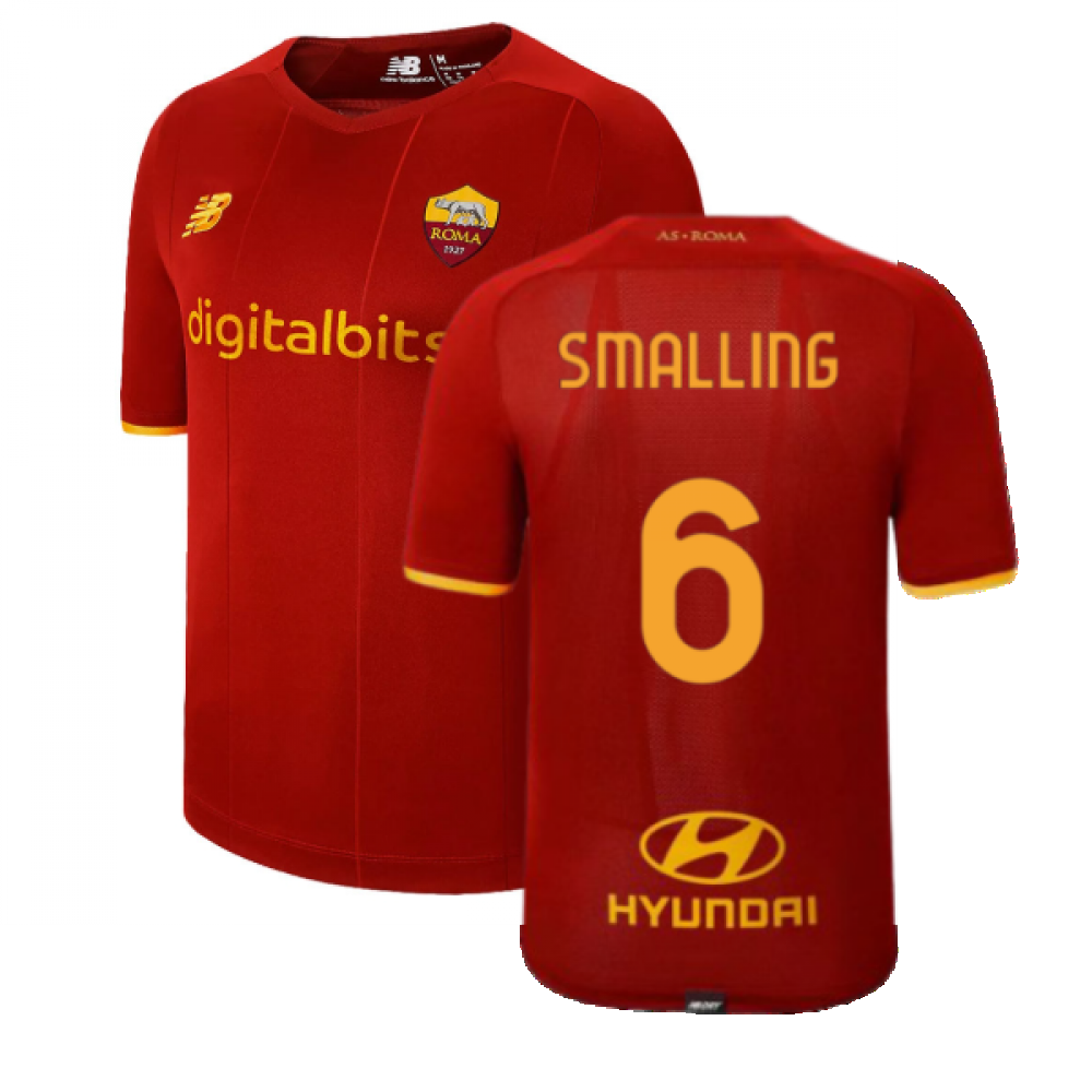 2021-2022 AS Roma Home Shirt (SMALLING 6)