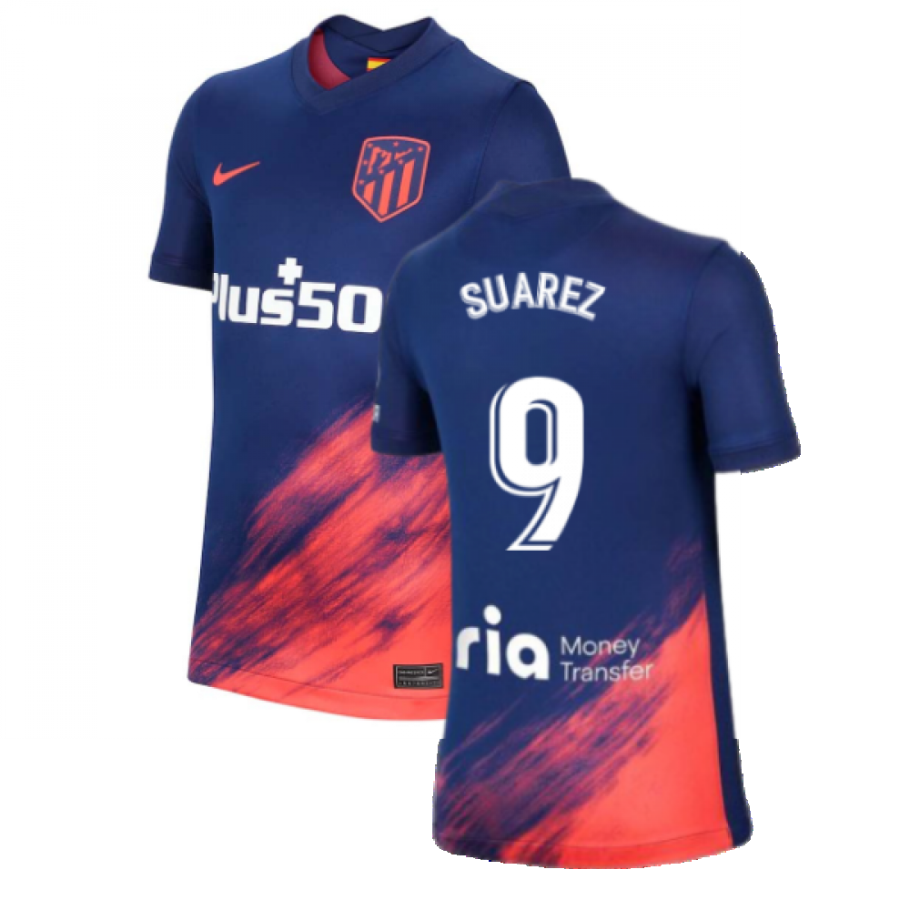werkelijk Zich afvragen dichtbij 2021-2022 Atletico Madrid Away Shirt (Kids) (SUAREZ 9) [CV8213-422-226585]  - €73.35 Teamzo.com